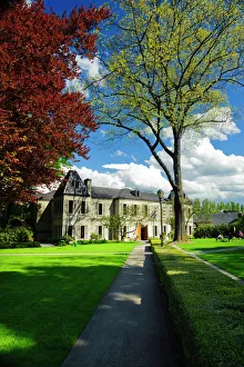 Woodinville Prints: USA, Washington, Woodinville. Chateau Ste. Michelle is Washingtons oldest