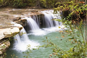 West Virginia Prints: USA, West Virginia, Canaan Valley. A small waterfall on the North Fork of the Blackwater