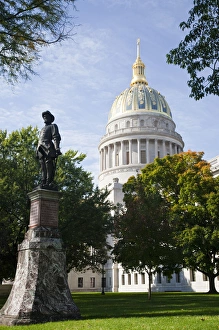 West Virginia Prints: USA, West Virginia, Charleston. West Virginia State Capitol, exterior