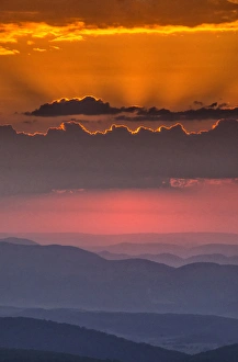 West Virginia Prints: USA, West Virginia, Davis. Spring sunrise on Dolly Sods Wilderness Area. Credit as