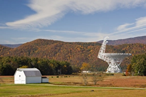 West Virginia Prints: USA, West Virginia, Green Bank. National Radio Astronomy Observatory, Robert C. Byrd