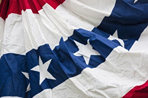 Images Dated 9th October 2009: USA, West Virginia, Harpers Ferry. Harpers Ferry National Historic Park, US Flag bunting