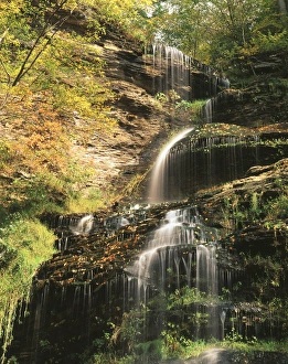 West Virginia Prints: USA, West Virginia, View of Cathedral Falls