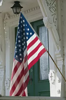 USA-WISCONSIN-Mississippi River Valley-Stockholm: US Flag