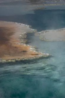USA, Wyoming. Doublet Pool detail, Yellowstone National Park USA, Wyoming. Doublet Pool detail, Yellowstone National Park