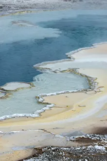 Images Dated 14th July 2019: USA, Wyoming. Doublet Pool detail, Yellowstone National Park