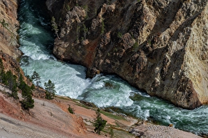 Grand Canyon Prints: USA, Wyoming. Grand Canyon of Yellowstone River, Yellowstone National Park