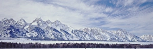 Images Dated 15th February 2013: USA, Wyoming, Grand Teton National Park, Crissotatus clouds of approaching winter
