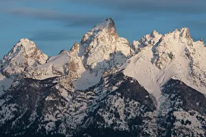 Greg Winston Prints: USA, Wyoming, Grand Teton National Park. Northeast aspect of Teton Range in winter
