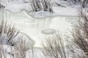 Danita Delimont New Images May 2025 Prints: USA, Wyoming, Grand Teton National Park, Jackson. Ice on Pacific Creek
