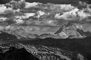 Grand Teton Prints: USA, Wyoming. Grand Teton is visible from Taylor mountain