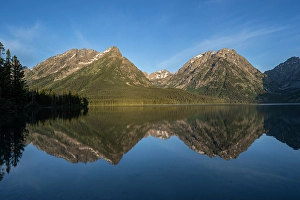Grand Teton Prints: USA, Wyoming. Landscape of Mount Woodring and St