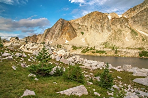 USA, Wyoming, Medicine Bow National Forest. Landscape with Lookout Lake and mountain. ©Cathy & Gordon Illg / Jaynes Gallery / DanitaDelimont.com