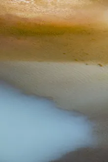 Abstract Prints: USA, Wyoming. Porcelain Basin, Norris Geyser Basin, Yellowstone National Park