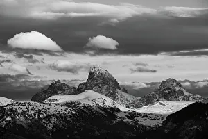 Teton Prints: USA, Wyoming. Table Mountain and Grand Teton as seen from the west