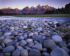 USA, Wyoming, Teton National Park, the Snake River, Teton Range