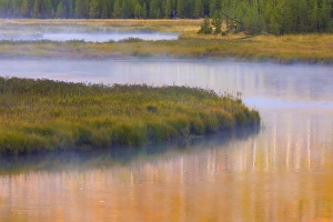 Images Dated 23rd September 2013: USA, Wyoming, Yellowstone National Park. Morning on the Madison River. Credit as