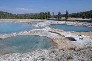 USA, Wyoming, Yellowstone National Park, Biscuit Basin, Black Diamond Pool