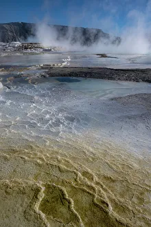 Geothermal Prints: USA, Wyoming. Yellowstone National Park