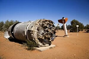 Used Black Arrow R3 Rocket used for launching a satelite in 1971, William Creek, Oodnadatta Track