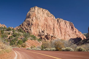 Images Dated 28th October 2008: UT, Zion National Park, Kolob Canyons, Navajo sandstone formations