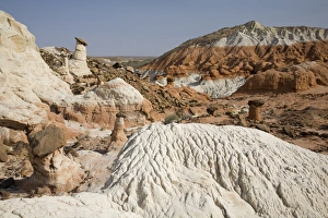 Images Dated 24th April 2008: Utah, Grand Staircase Escalante NM, The Toadstools, an area of Entrada sandstone columns
