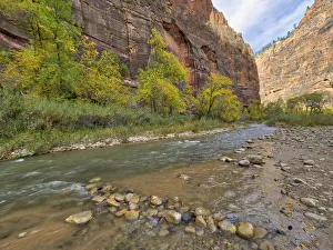 Images Dated 30th October 2017: Utah, Zion National Park, Virgin River