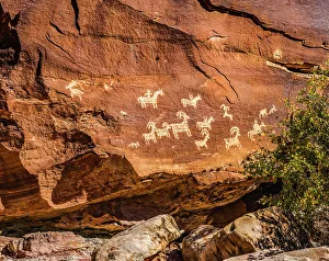 Rock Drawing Prints: Ute Indian petroglyphs, Arches National Park