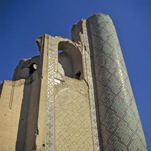 Bukhara Prints: Uzbekistan, Bukhara. The minaret is where the adhan, or the call to prayer, was issued