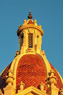 Valencia Prints: Valencia Town Hall cupola or dome, Plaza del Ayuntamiento, Valencia, Spain