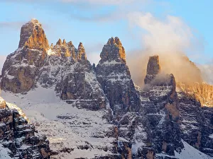 Northern Italy Prints: Valley end of Val Brenta. View of the Dolomiti di Brenta from Val Rendena in the Parco Naturale Adamello Brenta