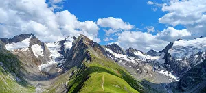 Basalt Column Prints: Valley Rotmoostal and valley Gaisbergtal seen from Mt