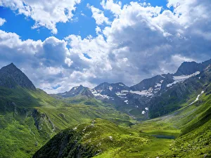 South Tyrol Prints: Valley Seeber Tal and Mt. Hochfirst in the Nature Park Texelgruppe in the Passeier Valley in the Otztal Alps