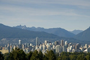 E O Reed Prints: Vancouver skyline from Queen Elizabeth Park, Vancouver, BC, Canada