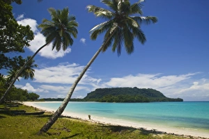Vanuatu Prints: Vanuatu, Espiritu Santo Island, PORT OLRY. Port Olry Town Beach