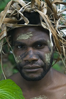 Vanuatu Prints: Vanuatu, Tanna Island, Fetukai. Black Magic and Kava Test Tour, Villagers in Native Dress