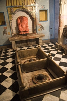 Images Dated 16th October 2006: Varanasi, India. One of the many temples paying homage to Ganesh
