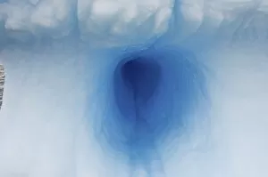 various textures on an iceberg floating off the western Antarctic peninsula, Antarctica