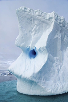 Images Dated 20th May 2005: various textures on an iceberg floating off the western Antarctic peninsula, Antarctica