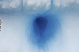 South Pole Prints: various textures on an iceberg floating off the western Antarctic peninsula, Antarctica