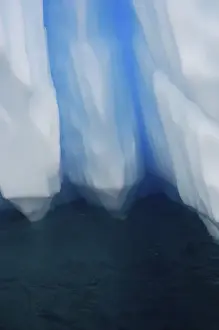 various textures on an iceberg floating off the western Antarctic peninsula, Antarctica