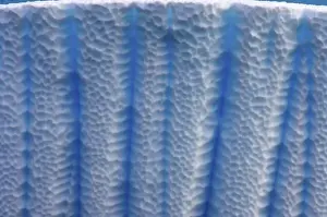 Images Dated 5th February 2007: various textures on an iceberg floating off the western Antarctic peninsula, Antarctica