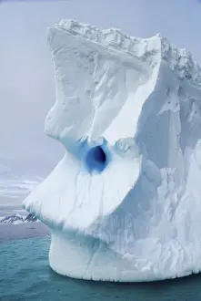 Images Dated 20th May 2005: various textures on an iceberg floating off the western Antarctic peninsula, Antarctica
