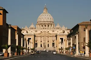 Saint Peter Prints: Vatican City State. Viev of the Papal Basilica of Saint Peter (St. Peters Basilica)