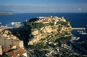 The Rock Prints: Vieille Ville (Old City) Monaco; Medeterranean Sea; Cote d Azur (Riviera)