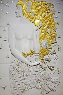 Images Dated 8th October 2024: Vienna, Austria. Beautiful Art Nouveau figure. (Editorial Use Only)