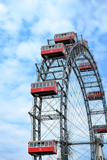 Amusement Park Prints: Vienna, Austria. Famous Prater Amusement Park and Gardens. (Editorial Use Only)