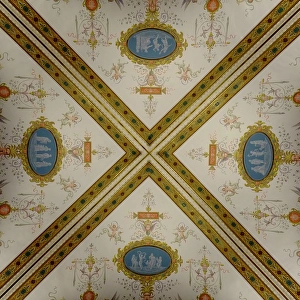 Images Dated 8th October 2024: Vienna, Austria. Kunsthistorisches Museum. Ceiling detail. (Editorial Use Only)