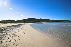 Secluded Prints: Vieques, Puerto Rico - Gentle waves are rolling up onto the white sands of a tropical beach