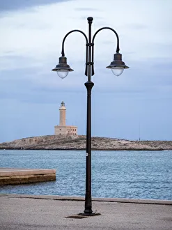 Images Dated 11th May 2019: Vieste Lighthouse, also Isola Santa Eufemia is an active lighthouse on the islet of Santa Eufemia